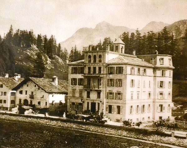 Hotel Edelweiss in einer historischen Ansicht